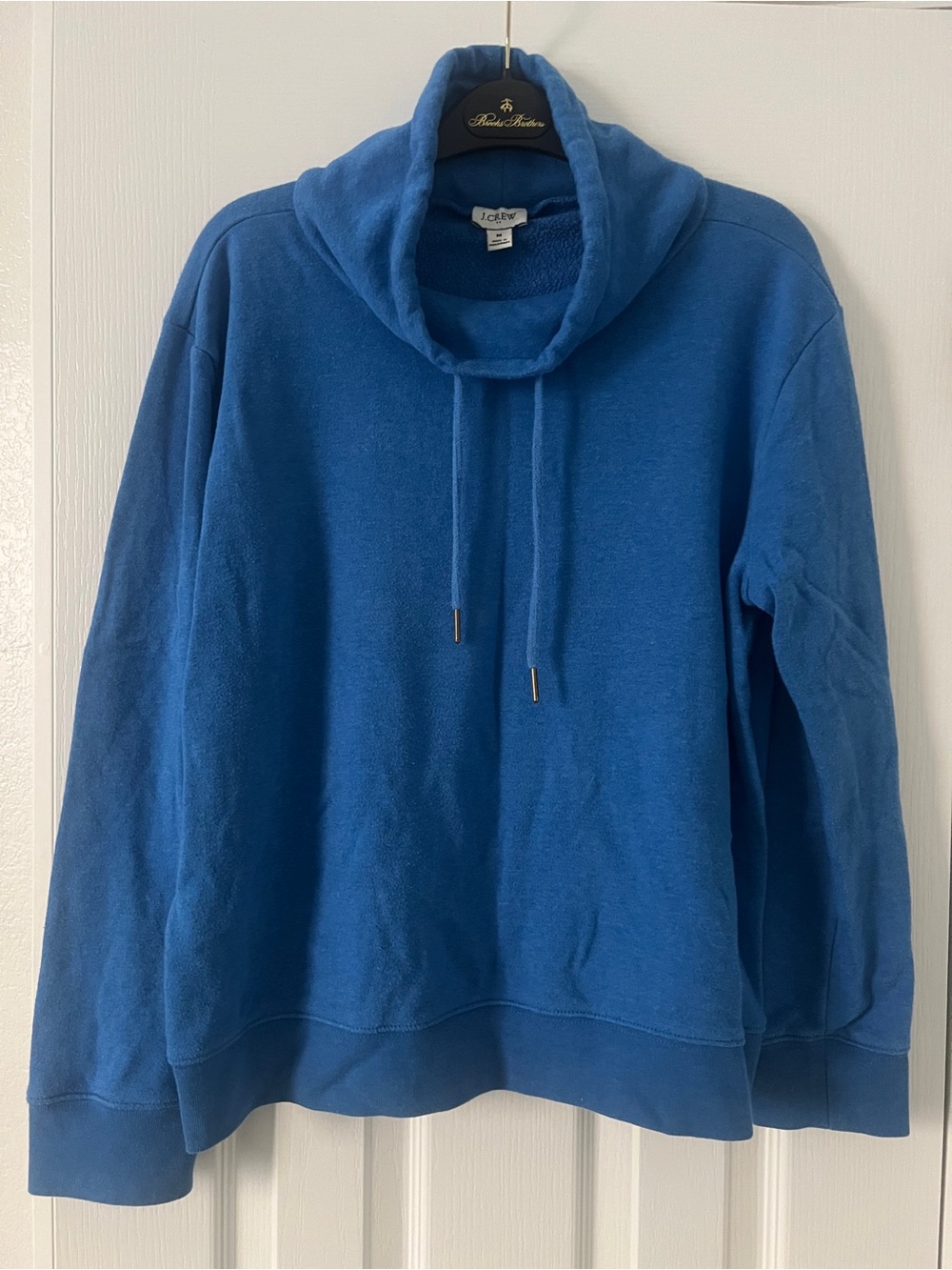 J. Crew Blue Cowl-Neck Pullover Sweater